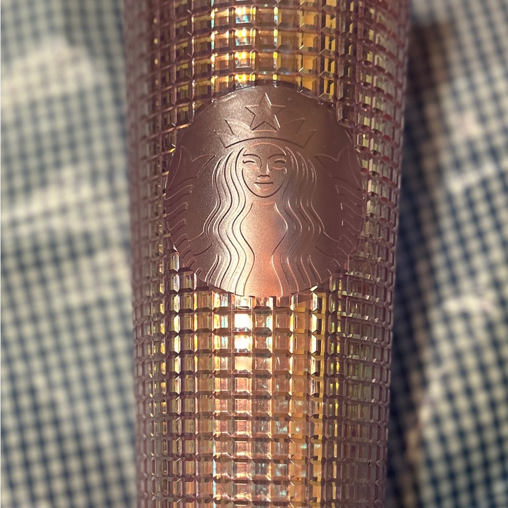 Starbucks Iridescent Pink Textured Tumbler